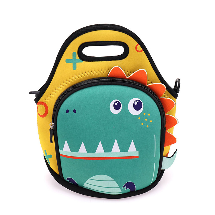 3-4 Hours thermal Insulated Crocodile Neoprene Kids Bag Abincin rana