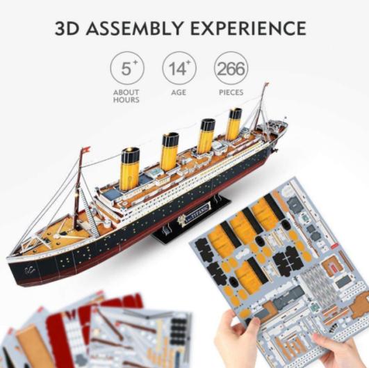 Takardar Kyautar Ranar Haihuwar Jigsaw DIY Stadium 3D Puzzle don Manya