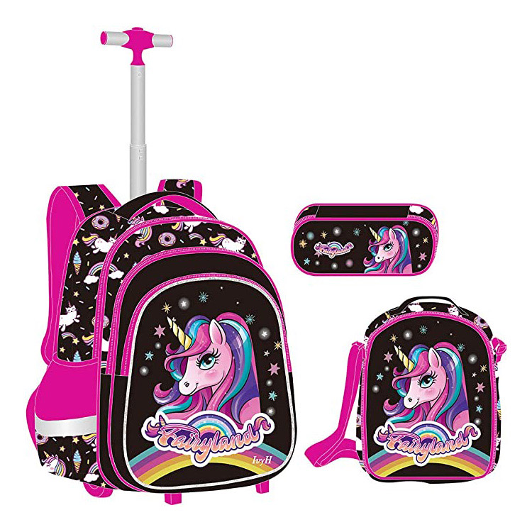 Buga Cartoon Primary Trolley Bag