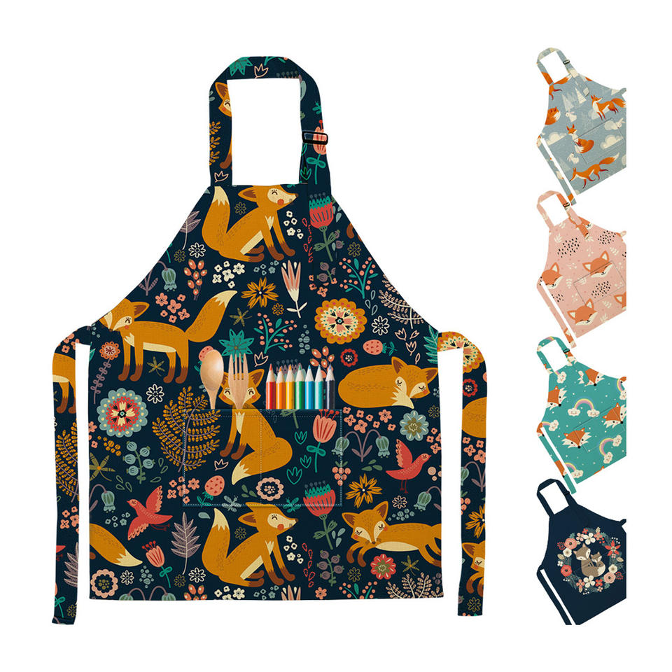 Cute Cartoon Printing Kids Apron