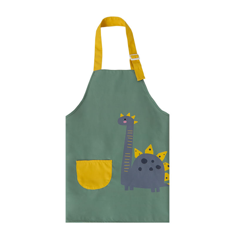 Extra Dogon kugu Mai hana ruwa Dinosaur Buga Kids Apron